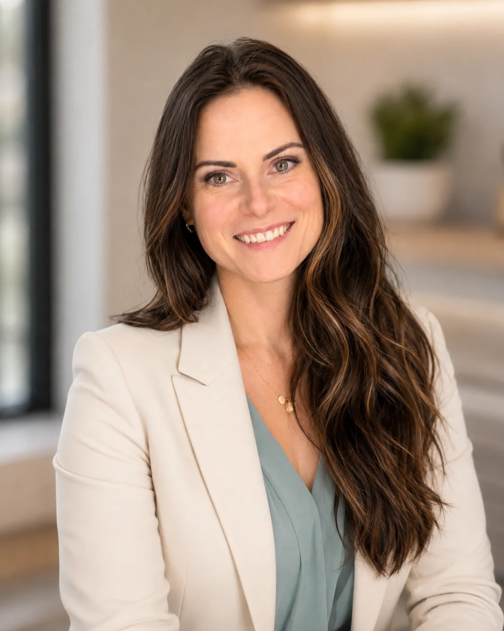 Casta Townsley, a family nurse practitioner, photographed in natural light.